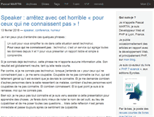 Tablet Screenshot of blog.pascal-martin.fr